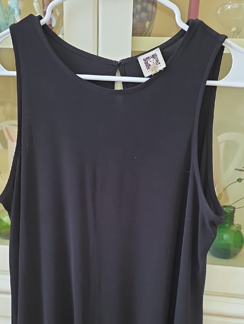 Anne Klein Black Sleeveless Tank Dress
